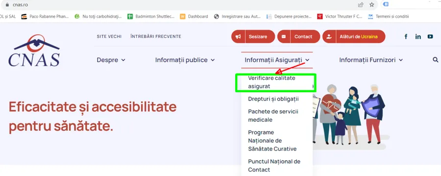 verificare asigurat la sanatate